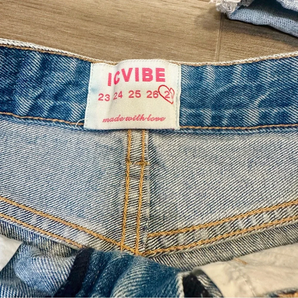 Bundle of 3 Cutoff 100% Cotton Denim Jean Shorts, Size 27, Women/Juniors - Picture 3 of 5